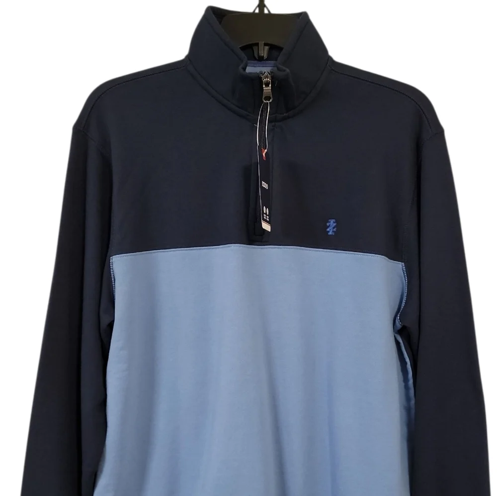 Izod NWT Size Small Men's Stylish Sweater in Navy and Light Blue Blazer
